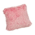 thumbnail image 1 of 18x18in Fluffy Throw Pillow Cover – Decorative Cushion Case for Couch, Sofa, Porch & Outdoor Chairs – Spring Summer Polyester Accent Pillowcase (No Insert), 1 of 5
