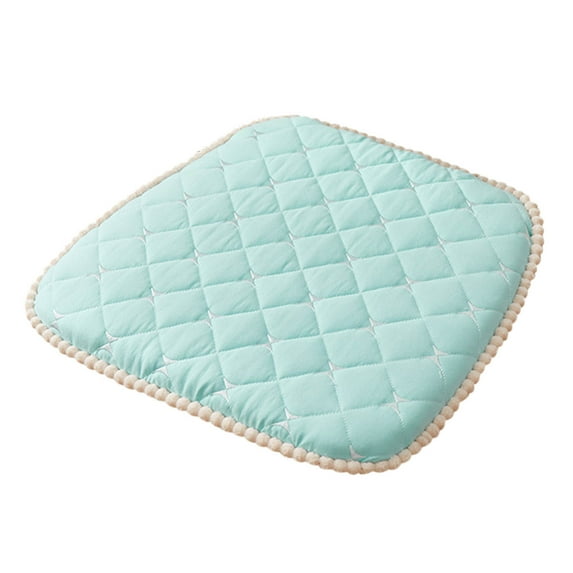 18x18in Kitchen Chair Cushions with Ties, Chair Pads for Dining Chairs, Seat Cushions for Kitchen Chairs Non Slip, Grid Dining Room Chair Cushions for All Season