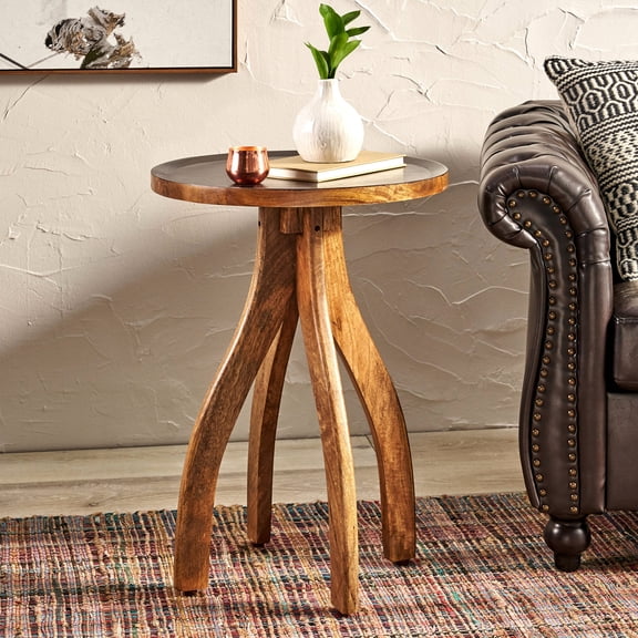 18x18x24.75 in Dimensions - Lipped Table Feature - Sofa Side Decor - Provide a Polished Look