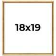 thumbnail image 1 of 18x19 Frame Beaded Gold Solid Wood Picture Frame | 0.75 Inches Moulding Width | Liscio Oro, 1 of 8