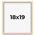 thumbnail image 1 of 18x19 Frame Beige Real Wood Picture Frame Width 0.75 inches | Interior Frame Depth 0.5 inches |, 1 of 8