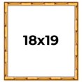 thumbnail image 1 of 18x19 Frame Gold Bamboo Solid Wood Picture Frame | 1 Inch Moulding Width | Interior Frame Depth, 1 of 8