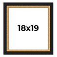 thumbnail image 1 of 18x19 Frame Gold Real Wood Picture Frame Width 2.25 Inches | Interior Frame Depth 0.5 Inches |, 1 of 8