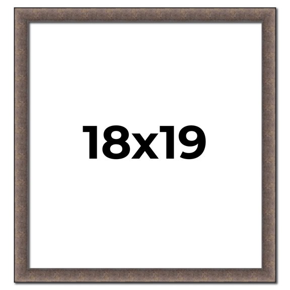 18x19 Frame Silver Real Wood Picture Frame Width 1.25 Inches | Interior Frame Depth 0.5 Inches |