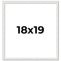 18x19 Frame White Real Wood Picture Frame Width 0.75 inches | Interior Frame Depth 0.5 inches |