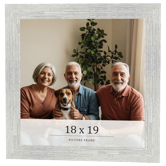 18x19 Frame White Real Wood Picture Frame Width 1.5 inches | Interior Frame Depth 0.5 inches | Barn