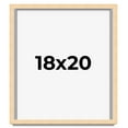 thumbnail image 1 of 18x20 Frame Beige Real Wood Picture Frame Width 0.75 inches | Interior Frame Depth 0.5 inches |, 1 of 8