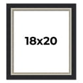thumbnail image 1 of 18x20 Frame Black Real Wood Picture Frame Width 2.25 Inches | Interior Frame Depth 0.5 Inches |, 1 of 8
