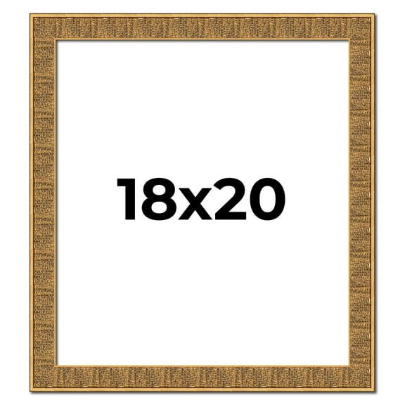 18x20 Frame Black and Gold Distressed Solid Wood Sonoma Picture Frame | 1.625 Inch Moulding Width |