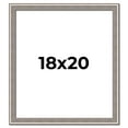 thumbnail image 1 of 18x20 Frame Grey Real Wood Picture Frame Width 1.25 inches | Interior Frame Depth 0.5 inches | Hans, 1 of 8
