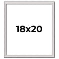 thumbnail image 1 of 18x20 Frame Silver Inner Slope Bevel Picture Frame | 1 Inch Moulding Width | 0.75 Inch Rabbet Depth, 1 of 8
