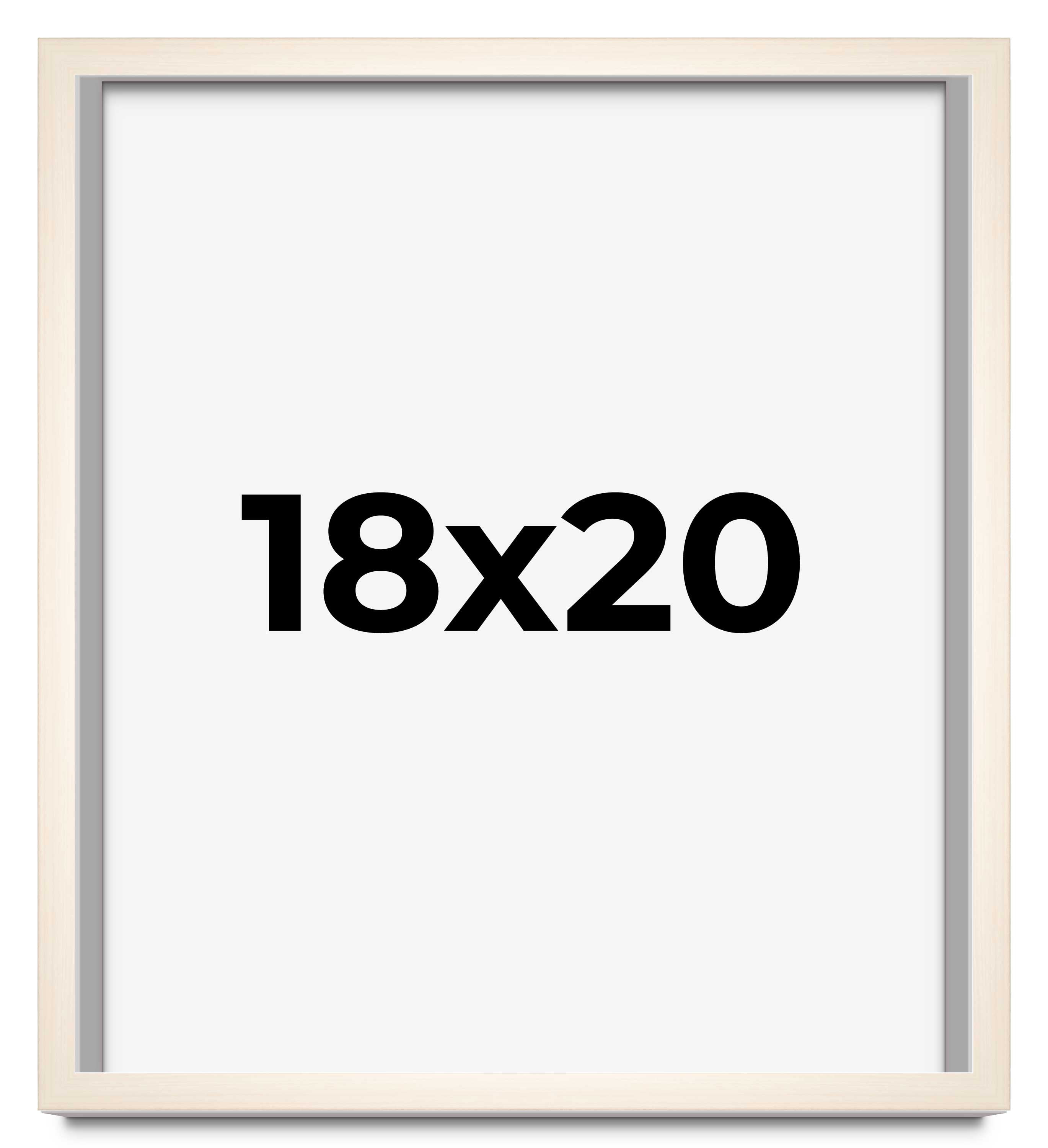 18x20 Shadow Box Cream of Wheat White Washed Display Frame | 0.875 ...