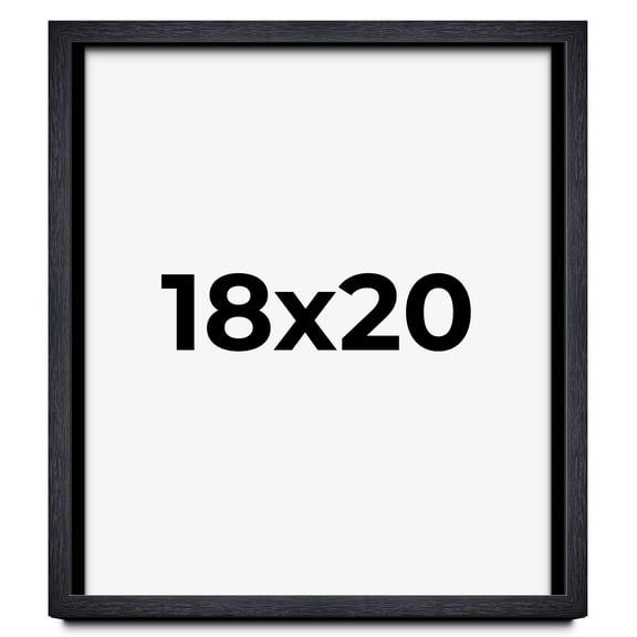 18x20 Shadow Box Frame Black | 1 Inches Deep Real Wood Farmhouse Shadowbox Display Frame | UV