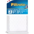 thumbnail image 1 of 18x20x1 AC Furnace Air Filter, MERV 13, MPR 1900, Premium Allern, Bacteria & Virus Filter, 3-Month Pleated 1-Inch Electrostatic Air Cleaning Filter, 2-Pack (Actual Size 17.81x19.81x0.81 in), 1 of 2