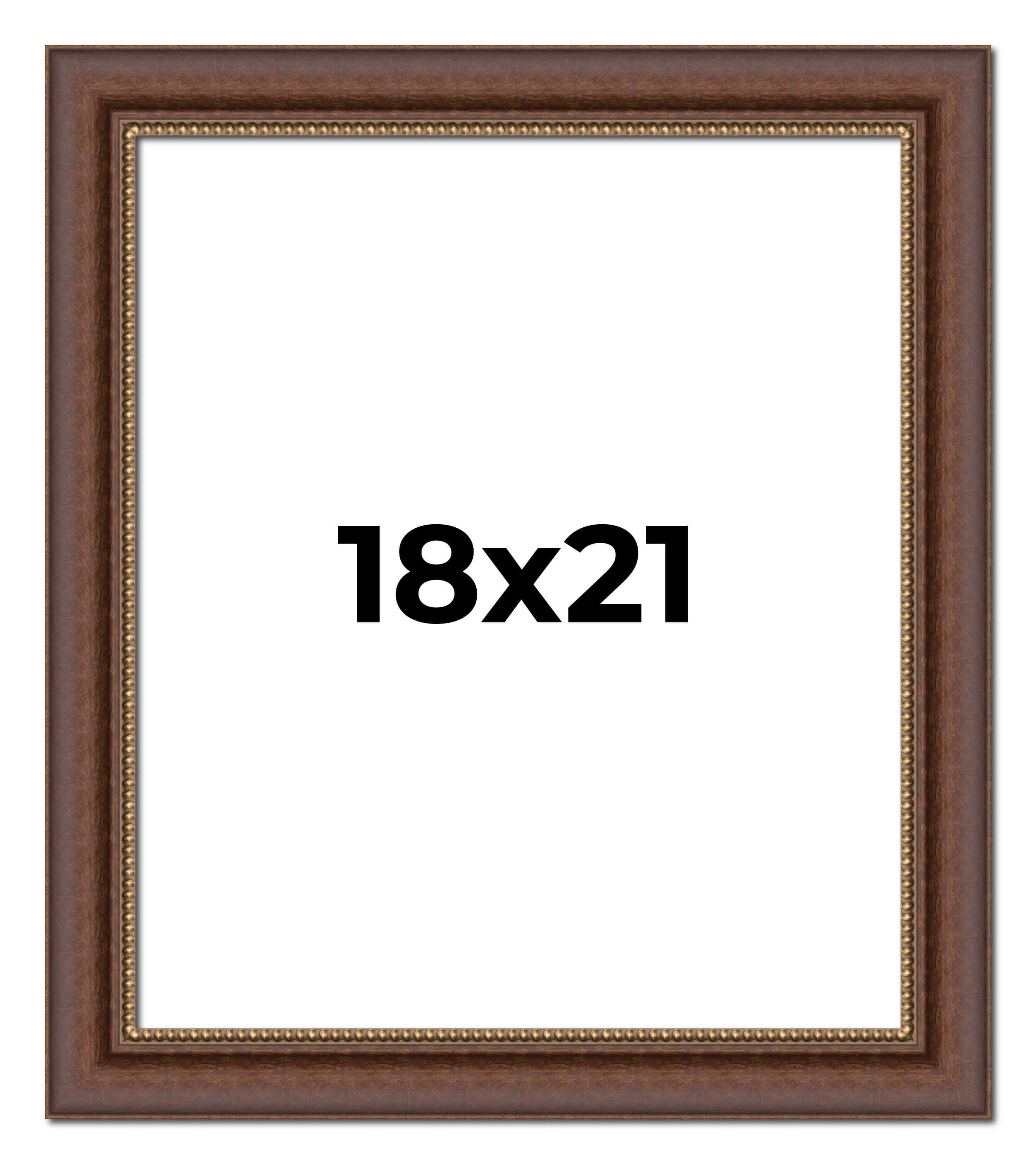 18x21 Copper and Brown Real Wood Picture Frame Width 2 inches ...
