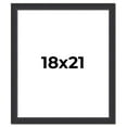 thumbnail image 1 of 18x21 Frame Black Real Wood Picture Frame Width 1.25 Inches | Interior Frame Depth 0.5 Inches |, 1 of 8