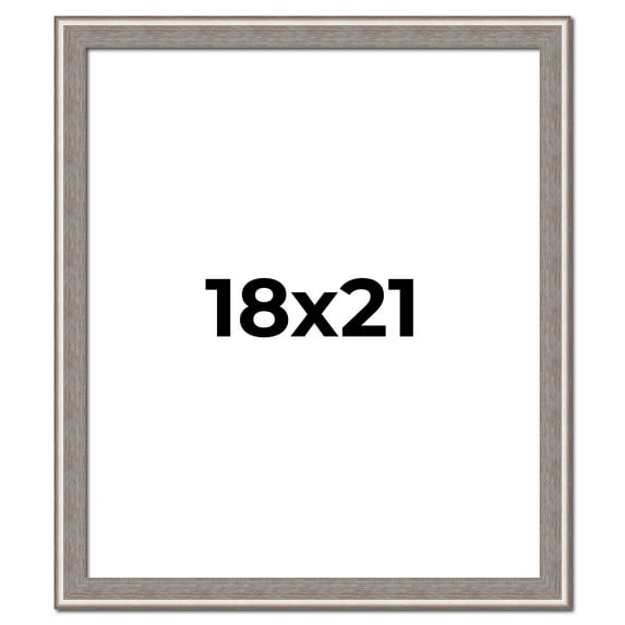 18x21 Frame Grey Real Wood Picture Frame Width 1.25 inches | Interior Frame Depth 0.5 inches | Hans