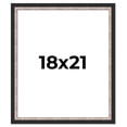 thumbnail image 1 of 18x21 Frame Silver Real Wood Picture Frame Width 1.25 Inches | Interior Frame Depth 0.75 Inches |, 1 of 8