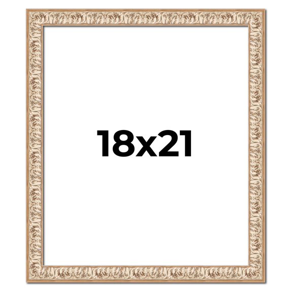 18x21 Frame White Real Wood Picture Frame Width 1.5 inches | Interior Frame Depth 0.5 inches |