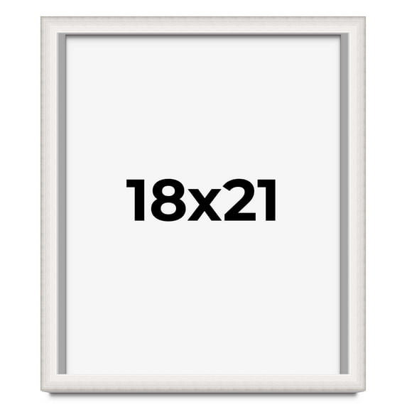 18x21 Shadow Box Silver Brushed Striped Display Frame | 1.625 Inches Deep | 1 Inch Moulding Width |