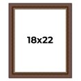 thumbnail image 1 of 18x22 Copper and Brown Real Wood Picture Frame Width 2 inches | Interior Frame Depth 0.5 inches |, 1 of 8
