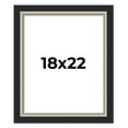 thumbnail image 1 of 18x22 Frame Black Real Wood Picture Frame Width 2.25 Inches | Interior Frame Depth 0.5 Inches |, 1 of 8