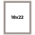 thumbnail image 1 of 18x22 Frame Grey Real Wood Picture Frame Width 1.25 inches | Interior Frame Depth 0.5 inches | Hans, 1 of 8