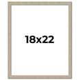 thumbnail image 1 of 18x22 Frame Grey Solid Wood Picture Frame Width 1 Inches | Interior Frame Depth 0.5 Inches |, 1 of 8