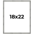 thumbnail image 1 of 18x22 Frame Silver Grey Distressed Solid Wood Picture Frame | 0.75 Inch Moulding Width | Interior, 1 of 8