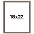 thumbnail image 1 of 18x22 Frame Silver Real Wood Picture Frame Width 1.25 Inches | Interior Frame Depth 0.5 Inches |, 1 of 8