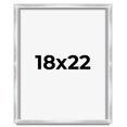 thumbnail image 1 of 18x22 Frame Silver Whitewashed Wood Grain Solid Wood Shadow Box | 0.75 Inch Moulding Width | 0.75, 1 of 8