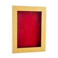 thumbnail image 1 of 18x22 Natural Shadowbox Frame - Interior Size 18x22 with 3/4" Usable Depth - Red Acid-Free Suede Backing, 1 of 6