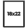 thumbnail image 1 of 18x22 Shadow Box Black Solid Wood Display Frame with White Acid-Free Backing UV Acrylic & Hanging, 1 of 6