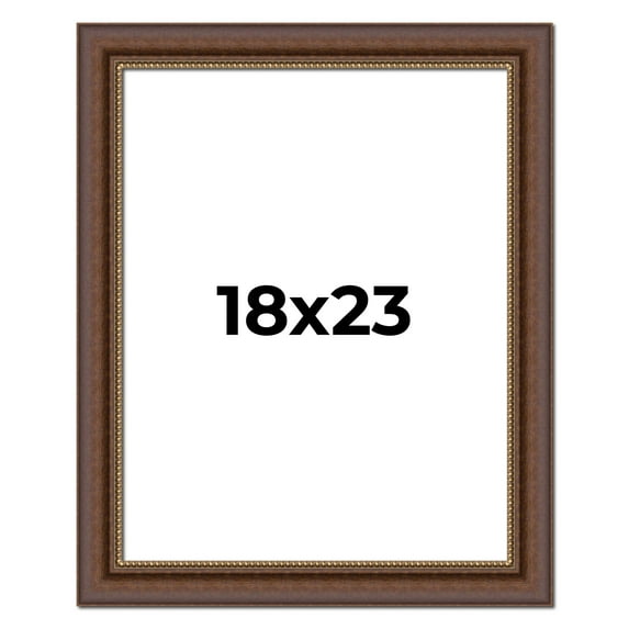 18x23 Copper and Brown Real Wood Picture Frame Width 2 inches | Interior Frame Depth 0.5 inches |