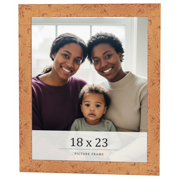18x23 Frame Beige Real Wood Picture Frame Width 1.25 inches | Interior Frame Depth 0.5 inches |