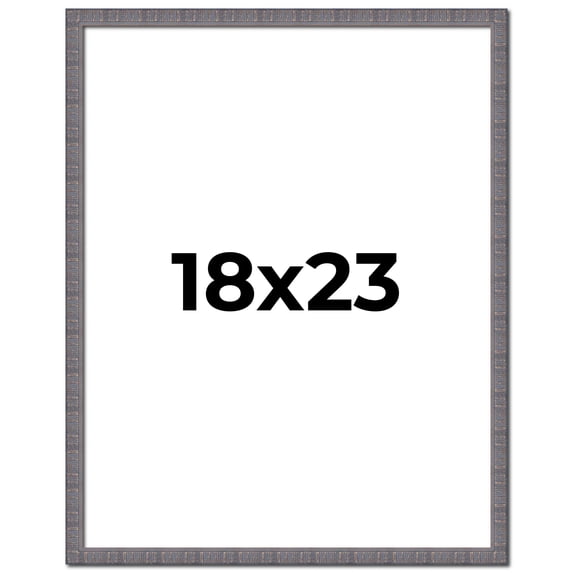 18x23 Frame Blue Kingsley Pewter Solid Wood Picture Frame Width 0.75 Inches |Interior Depth 0.5