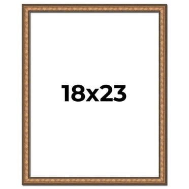 18x23 Frame Gold Real Wood Picture Frame Width 1.25 inches | Interior Frame Depth 0.5 inches |