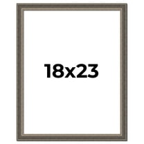 18x23 Frame Silver Real Wood Picture Frame Width 1.25 Inches | Interior Frame Depth 0.5 Inches |