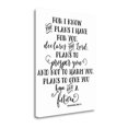 thumbnail image 1 of 18x23 Jeremiah 29 - 11 Black And White By Tara Moss on Canvas Fabric Multi-Color, 1 of 2