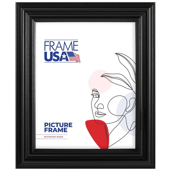 18x23 Picture Frame, Black Grande Style 63564–001, 1.5 Inch Wood with Plexiglass, Wall Display