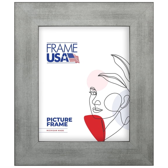 18x23 Picture Frame Silver Corporate Wide Style 74-1621, 2 Inch MDF Moulding, Includes Plexiglass and Backing, Wall Display Frame for Art, Posters, or Photos Frame USA