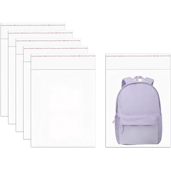 18x24 100 Count Large Cellophane Bags Clear Self Sealing Cello Bags 2mil Self Adhesive Plastic OPP Bags for Packaging Clothes Pants Magazine Toys Gifts Art Photos Brochure Documents