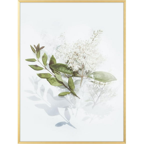 , 18x24 Aluminum Picture Frame, Gold Metal Thin Poster Frames for 18 x 24 inch Photo, Acrylic Front, Wall Hook for Horizontal or Vertical Display, 1 Pack