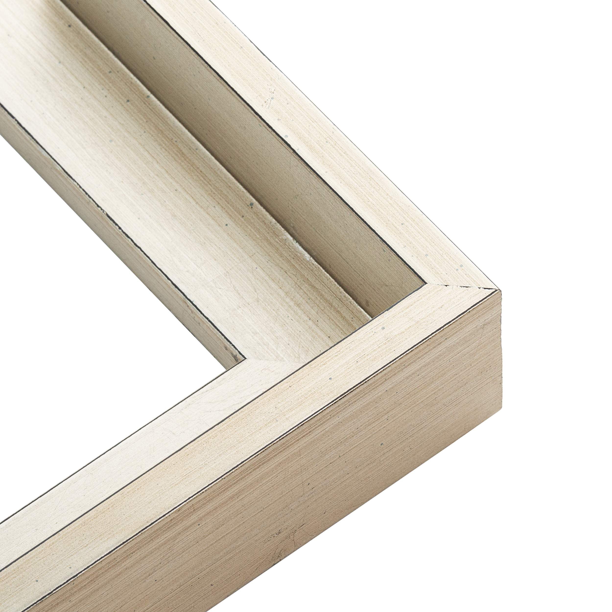 18x24 Canvas Frame White Solid Wood Floater Frame Width 1.75 Inches | Interior Frame Depth 1 1/8