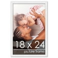 thumbnail image 1 of 18x24 White Wood Picture Frame - UV Acrylic, Foam Board Backing, Hanging Hardware, 1 of 9