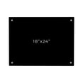 thumbnail image 1 of 18x24 Dry Erase Board for Wall - with .25 Black Acrylic and Satin Stand Off Finish - Perfect Whiteboard for Office, Home, Classroom - Durable and Stylish .25 Black Acrylic Dry Erase Board, 1 of 8