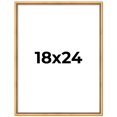 thumbnail image 1 of 18x24 Frame Beaded Gold Solid Wood Picture Frame | 0.75 Inches Moulding Width | Liscio Oro, 1 of 8
