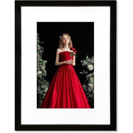 18x24 Frame Black, Display 18x24 Inch Picture without Mat Or 16x20 Inch Picture with Mat,Photo Poster Picture Frames for Wall Display - Set of 1