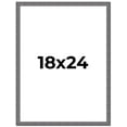 thumbnail image 1 of 18x24 Frame Blue Kingsley Pewter Solid Wood Picture Frame Width 0.75 Inches |Interior Depth 0.5, 1 of 8