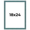 thumbnail image 1 of 18x24 Frame Blue Rustic Barnwood Solid Wood Picture Frame Width 1.25 Inches | Interior Depth 0.5, 1 of 8